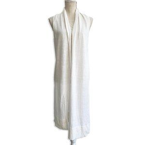 Michael Kors White Sleeveless Long Tunic Duster
